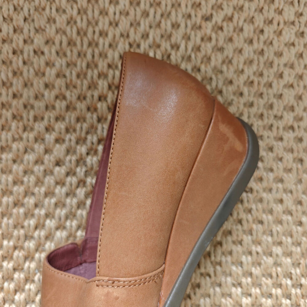 Dansko Kiri Luggage Brown Leather Slip On Flat Wedge Shoes EU 39 US 8.5-9 - Picture 4 of 9